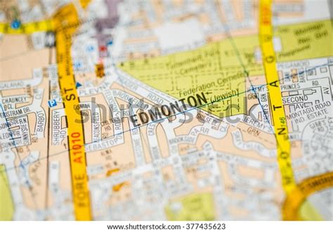 Edmonton London Uk Map Stock Photo 377435623 | Shutterstock