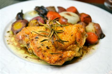 Pan Roasted Chicken Thighs Recipe - Food Fanatic