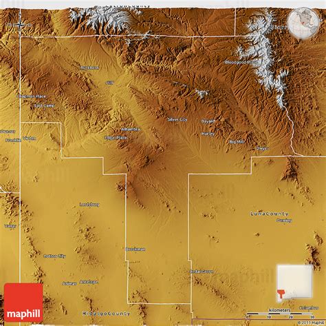 Physical 3D Map of Grant County