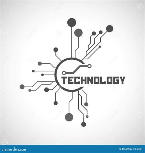 Technology Background Template. Stock Vector - Illustration of data, badge: 89554067