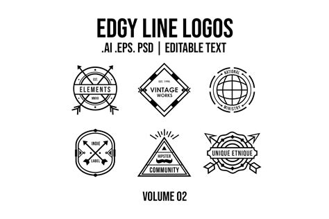 Edgy Line Logos Volume 2 - Design Cuts