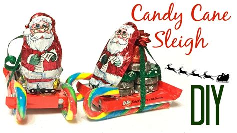 Candy Cane Sleigh DIY 🎅🏼 | Dollar Tree - YouTube