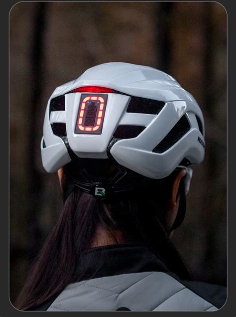 Rockbros Bike Cycle Helmets With Led Signal Lights Front And Back Light ...