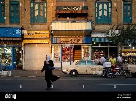 tehran street scene in teheran, iran Stock Photo - Alamy