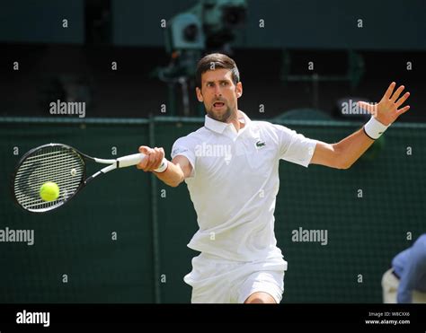 Novak djokovic forehand hi-res stock photography and images - Alamy