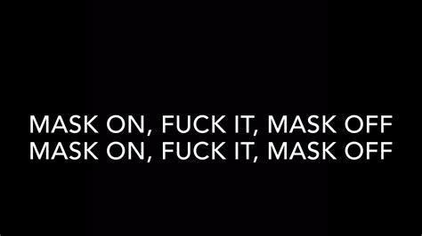 Mask Off (Marshmello Remix) [Lyrics] - YouTube