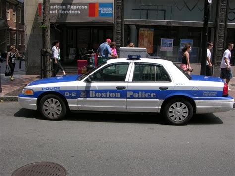 Classic Boston Police logo and cruiser - Fonts In Use