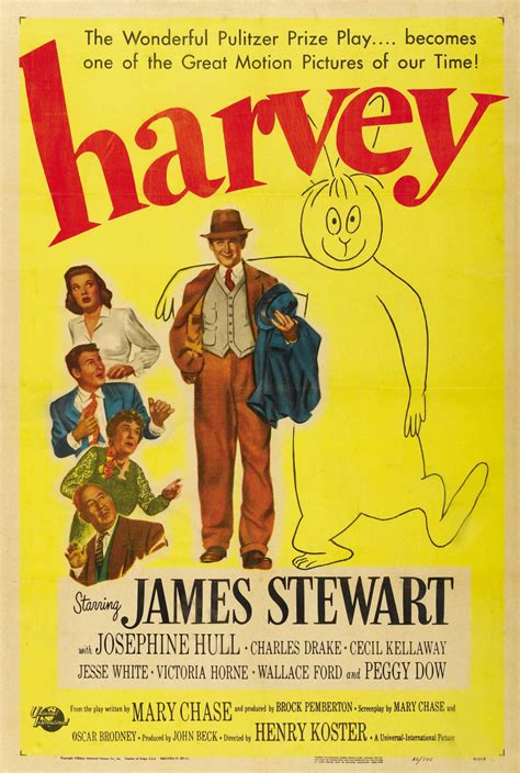 Harvey premiered Oct 13, 1950 | Movie posters vintage, Harvey movie, Harvey