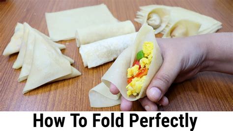 Samosa Folding Techniques | How To Fold Samosa Roll Wonton Perfectly ...