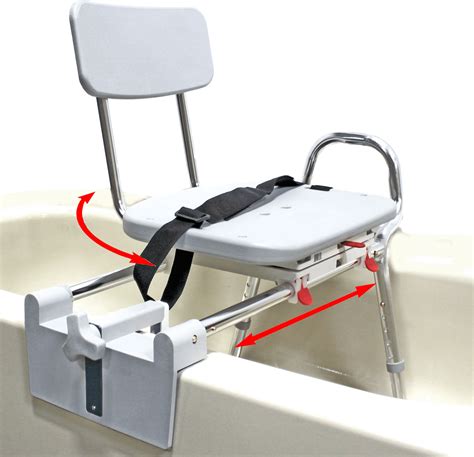 Eagle Health Supplies Tub-Mount Swivel Sliding Bath Transfer Bench (77762) - Regular - Heavy ...