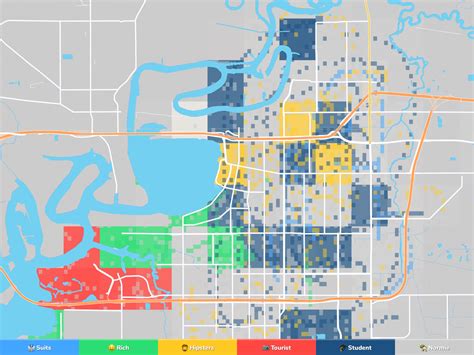 Lake Charles Neighborhood Map