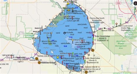 Okeechobee Lake | Okeechobee lake, Okeechobee, Marine charts