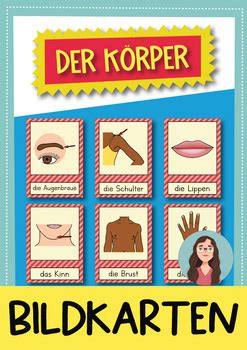 Der Körper / Body parts Flash Cards for the German class | TPT