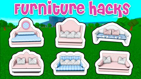 Bloxburg Furniture Hacks Part 1 - YouTube