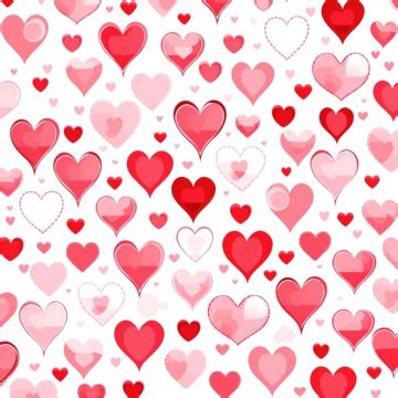 Retro Valentine Seamless Pattern With Hearts, Old Design, Cartoon Pattern, Retro Art PNG ...