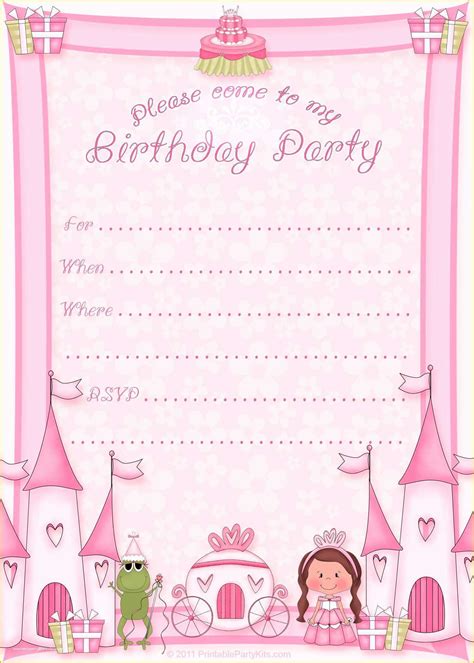 free printable birthday invitations crazy little projects - free printable birthday party invite ...