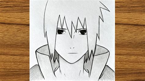 Anime drawing step by step || How To Draw Sasuke Uchiha step by step || Easy anime drawing - YouTube