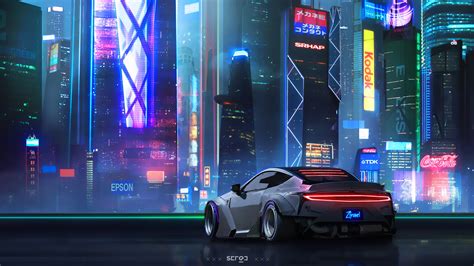 Car Cityscape Cyberpunk 4k Wallpaper,HD Artist Wallpapers,4k Wallpapers,Images,Backgrounds ...