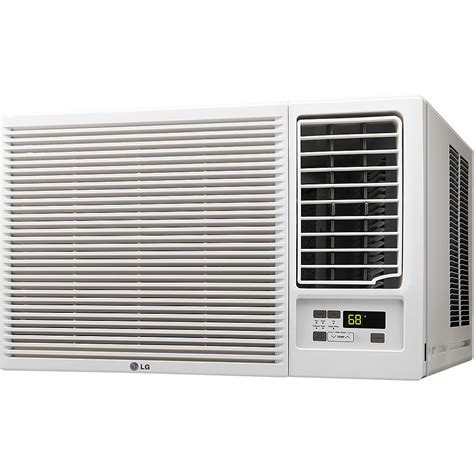 LG 1420 Sq. Ft. Window Air Conditioner and 1420 Sq. Ft. Heater White ...