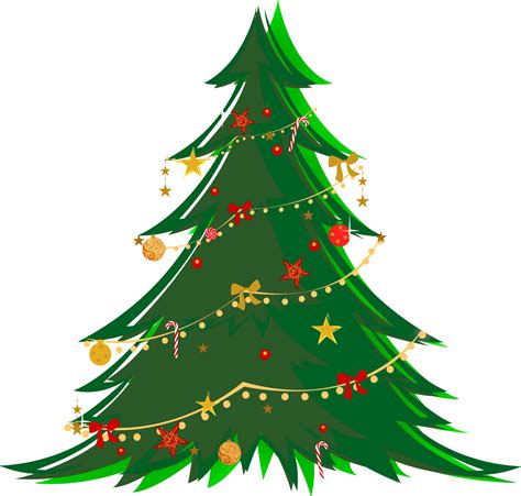 Christmas tree Clip art - Large Transparent Green Christmas Tree with Ornaments PNG Clipart png ...