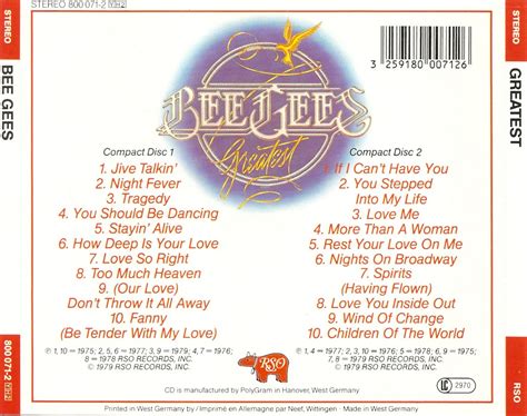 The First Pressing CD Collection: Bee Gees - Greatest