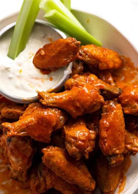 Baked Buffalo Wings - ULTRA CRISPY!! | Recipe | Baked buffalo wings, Buffalo wings, Spicy recipes