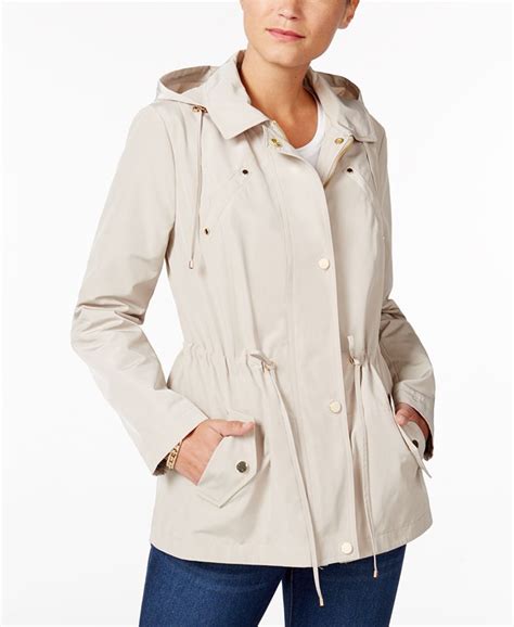 Charter Club Water-Resistant Hooded Anorak Jacket, Created for Macy's ...