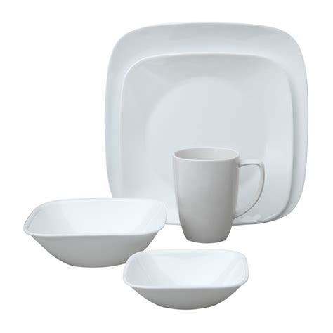 Corelle® Square™ Pure White 30-Pc Dinnerware SetSquare™ Pure White 30-Pc Dinnerware Set ...