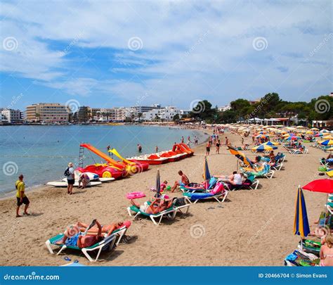 Es Cana beach Ibiza editorial stock image. Image of ibiza - 20466704