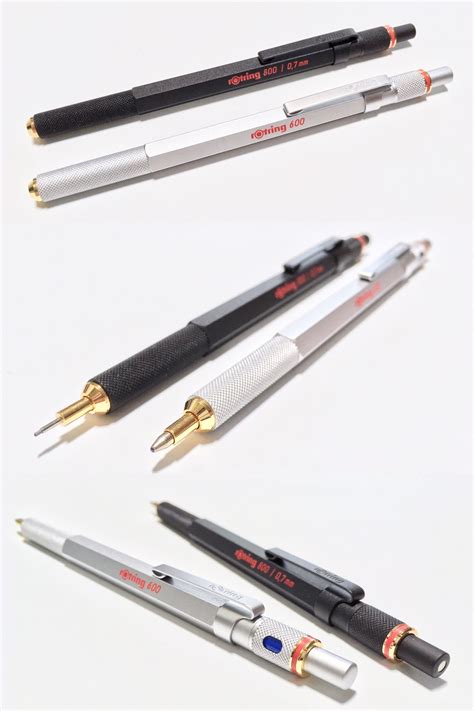 Executive Technical Style: ROTRING 800 0.7mm mechanical pencil in matte black & vintage ROTRING ...