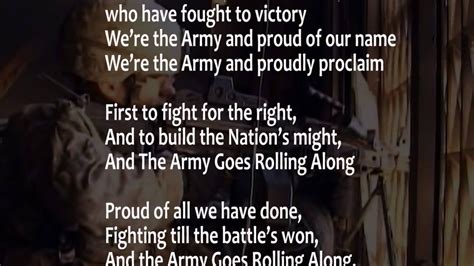 The Army Song (with lyrics) performed by The United States Army Band w s... | Army band, United ...