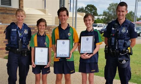 Commendations for three young lads heroism - Moreton