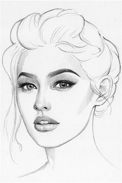 Behance | Illustrations by Palesa, "Sketching Season #4" | Beauty art drawings, Portrait drawing ...