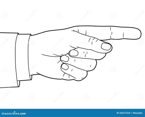 Hand Sign with Pointing Finger Stock Vector - Illustration of hand, gesturing: 26437524