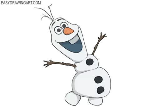 How to Draw Olaf - Easy Drawing Art