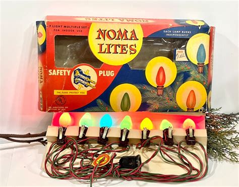 Vintage Christmas NOMA Lights Original Box Indoor Lights - Etsy