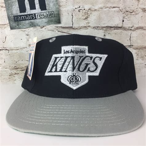 Vintage NWT LA Kings Los Angeles Snapback Hat Cap NHL Hockey Logo 7 Rare | eBay | Mens hats for ...