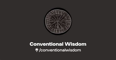 Conventional Wisdom | Instagram, Facebook | Linktree