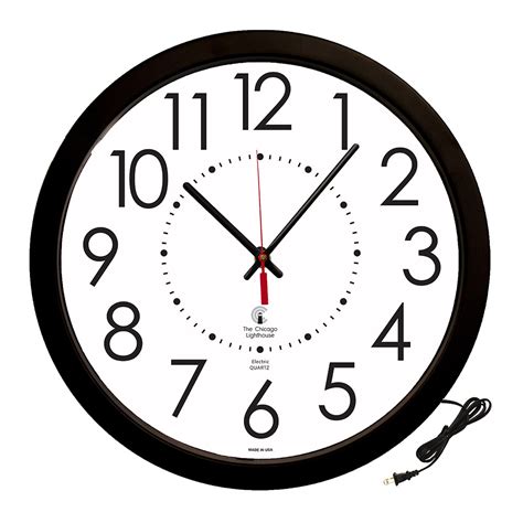 Corded Electric Movement Commercial/Residential Wall Clock | 14.5 ...