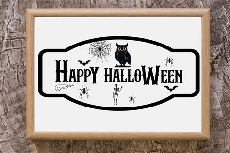 Halloween Vintage Sign,Happy Halloween Graphic by sumim3934 · Creative Fabrica