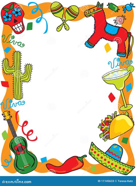 Mexican Fiesta Party Invitation Stock Vector - Illustration of mayo, cinco: 11145633