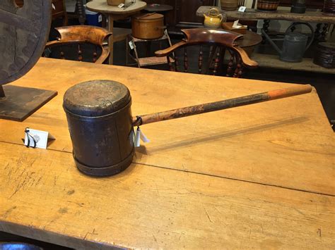 Very Large Antique Wooden Mallet, Circa 1880. - Garden Court Antiques