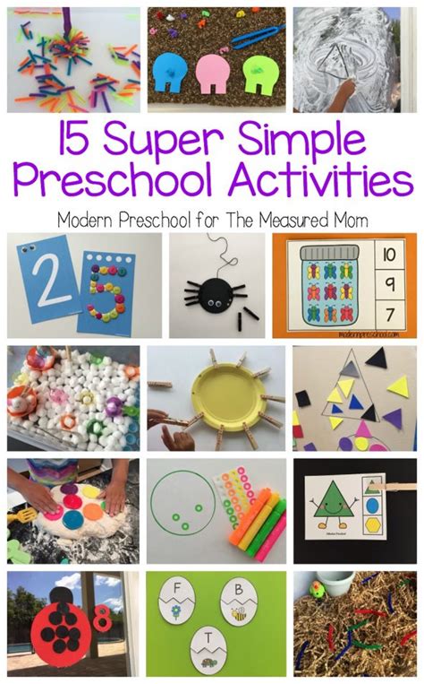 15 Super simple learning centers for preschool - The Measured Mom