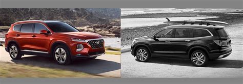 2019 Hyundai Santa Fe vs 2019 Honda Pilot near Detroit MI