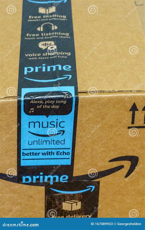 Amazon Prime Shipping Tape editorial stock photo. Image of business ...