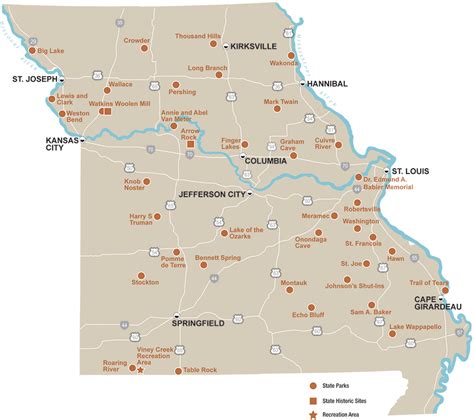 Missouri State Parks Map