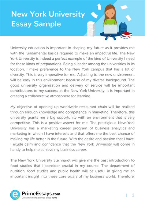 Why NYU Essay Samples To Help You To Apply To A College