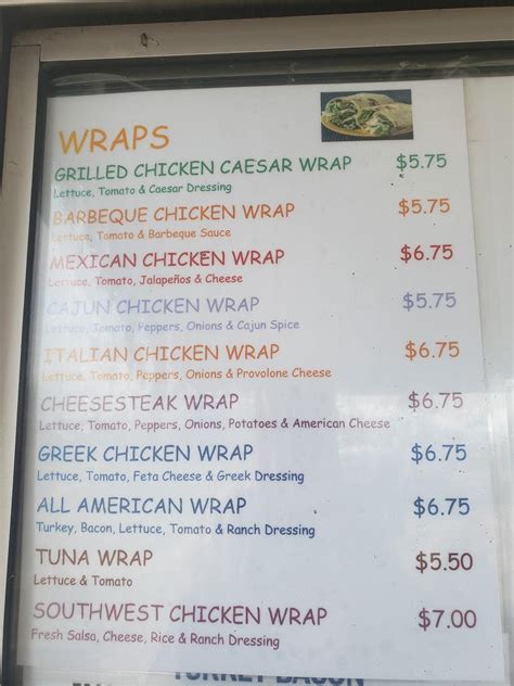 Menu at Yankees Lunch Truck restaurant, Newark