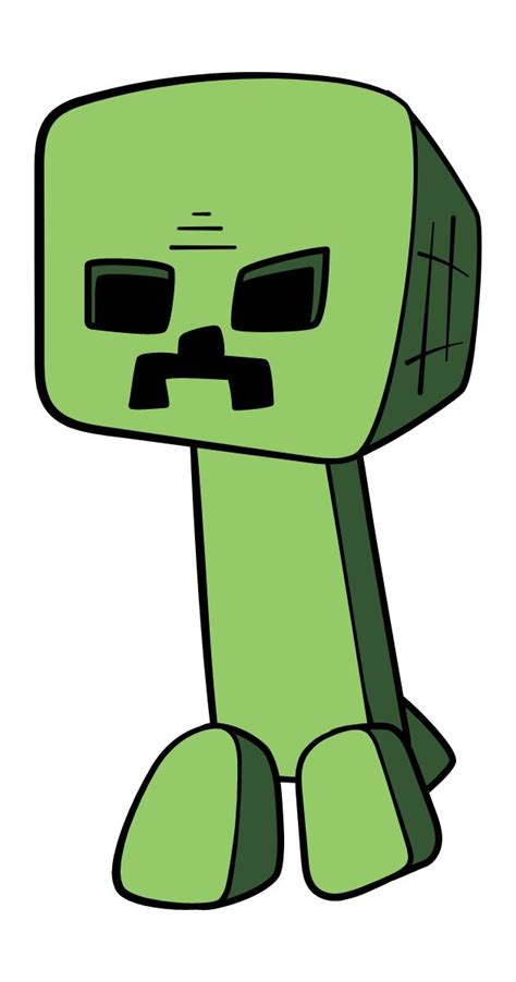 Minecraft Cartoon Creeper Sticker | Minecraft stickers, Cartoon styles, Minecraft anime