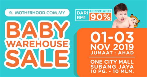 Motherhood Baby Warehouse Sale is back!!! | Ticket2u